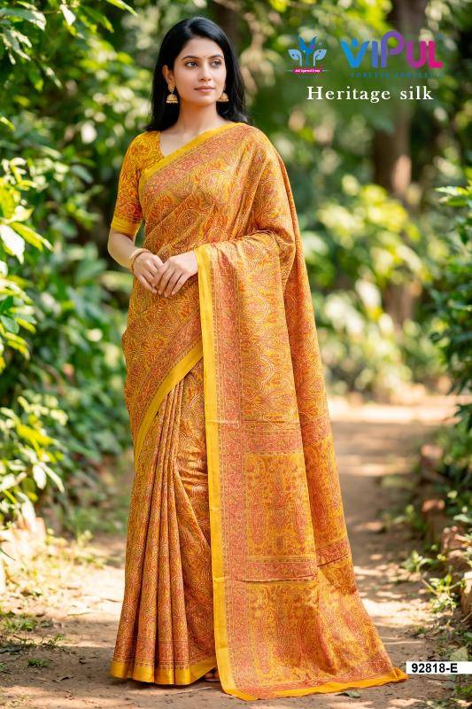 Vipul heritage silk Printed saree manufacturers in Kolkata